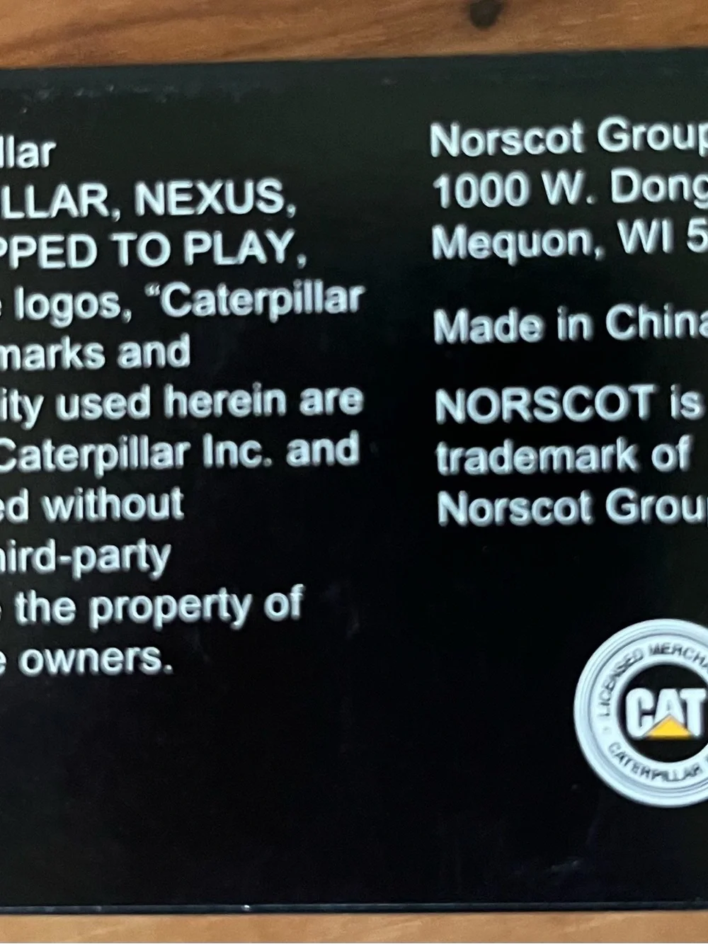 Norscot Caterpillar 906 Wheel Loader Mini Die-Cast Model